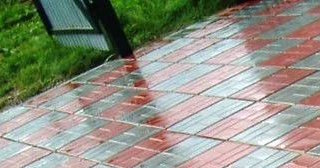 Профессиональная укладка цементной тротуарной плитки в Большой Камне в октябре