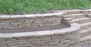 Установка подпорной стенки из камня в Большой Камне - стоимость от 3549 руб.